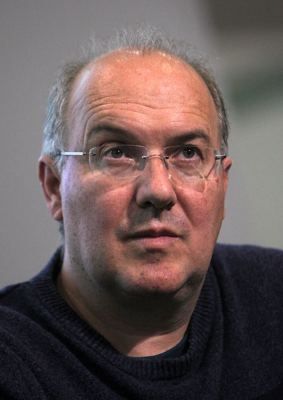 Portrait de l'écrivain Alain Damasio en 2019